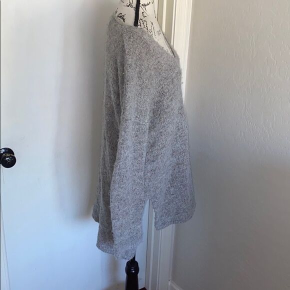 Aritzia Babaton Gray Alpaca Wool Blend Pullover Sweater Modern Boho - Picture 2 of 13